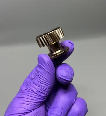 10x Schrankknöpfe rund T Bar Champagner Bronze Einloch Schubladengriffe Griffe