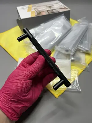 Küchenschrankgriffe 128 mm matt schwarz Schublade Kleiderschrank
