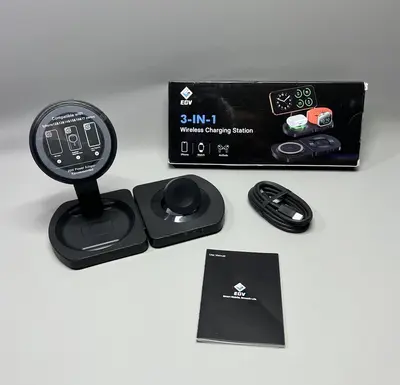 Kabellose Ladestation 15W Ständer Tasche klein faltbar für iPhone AirPods