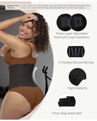 FeelinGirl Shapewear Tummy Control Body Shaper Trimmer Triple Wrap L
