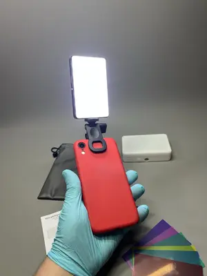LED Selfie Licht Blitz Clip Video Füll Lampe für Smartphones Kameras 5000mAh