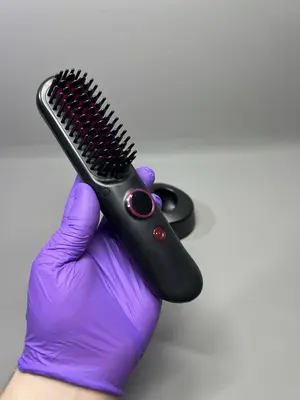 Kabellose Haar Locken Glätteisen Bürste Kamm Reisefertig Einfache Anwendung