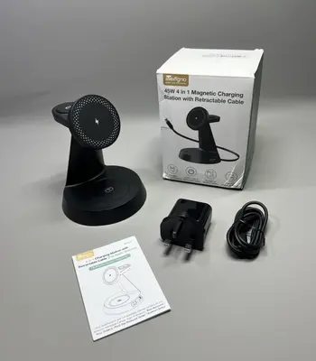 Kabellose Ladestation Nachttisch Ständer für iPhone Apple Watch AirPods 45W