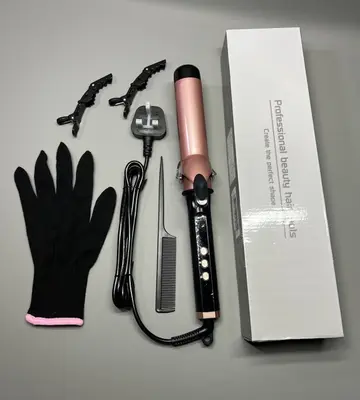Klassischer Lockenstab Zange 38 mm Lockenwickler langer Schaft für große lose