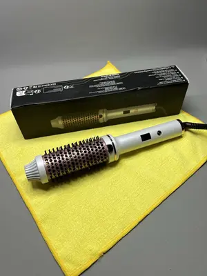 Haar Thermo Heißbürste 38mm Keramik Beheizt Glätteisen Lockenstab