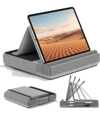Book Soft Pillow Stand Comfortable Lap iPad Tablet Holder Hands Free Read Riser