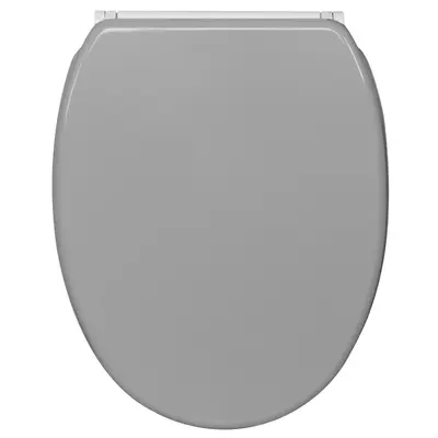 WC SITZ TOILETTENDECKEL KLODECKEL DECKEL MIT ABSENKAUTOMATIK MANHATTAN GRAU