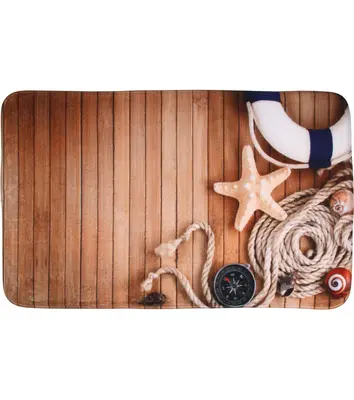 BADTEPPICH BADVORLEGER BADEMATTE BADETEPPICH BADEZIMMERTEPPICH MARITIME