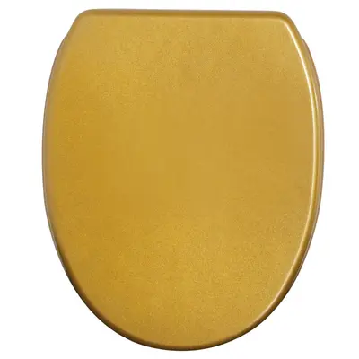 GLITZER WC SITZ TOILETTENDECKEL KLODECKEL KLOBRILLE WC DECKEL TOILETTENSITZ GOLD