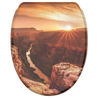 WC SITZ TOILETTENDECKEL KLODECKEL SITZE DECKEL MIT ABSENKAUTOMATIK GRAND CANYON