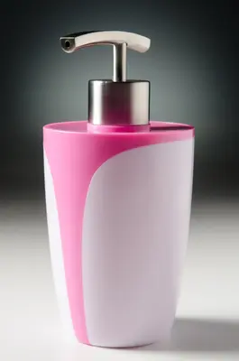 MODERNER SEIFENSPENDER MIT EDELSTAHLPUMPE, ELEGANTES DESIGN, FRESH PINK