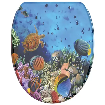 KLOBRILLE TOILETTENSITZ TOILETTENBRILLE KLOSITZ WC BRILLE SITZE BLAU OCEAN