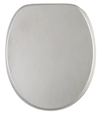 GLITZER KLOBRILLE TOILETTENSITZ TOILETTENBRILLE WC BRILLE KLOSITZ BAD SILBER