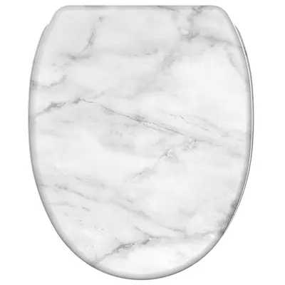 KLOBRILLE TOILETTENSITZ TOILETTENBRILLE WC BRILLE KLOSITZ KLODECKEL GRAU MARMOR