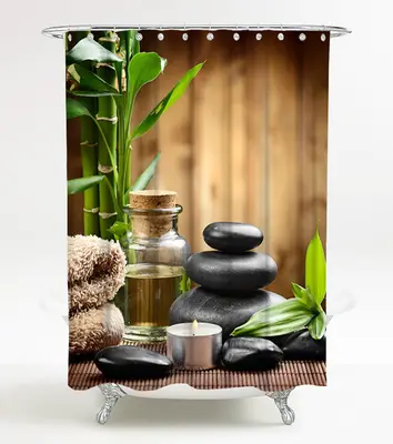 DUSCHVORHANG ANTI SCHIMMEL EFFEKT TEXTIL WANNENVORHANG BADEWANNENVORHANG SPA