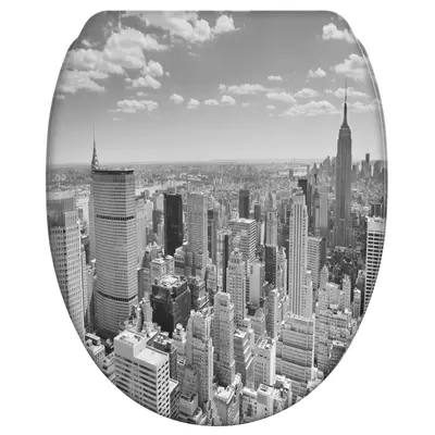 KLOBRILLE TOILETTENSITZ TOILETTENBRILLE WC DECKEL SITZE KLOSITZ SKYLINE NEW YORK