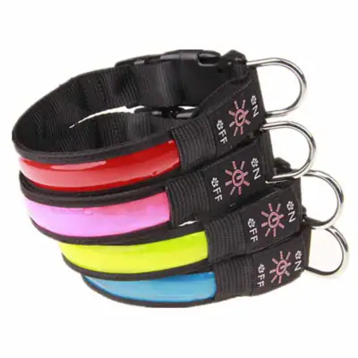 Hundehalsband Leuchtend Hund Leuchthalsband Aufladbar Regendicht Usb Halsband – neu – Sonstiges – überwiegend weiß – Foto 1…