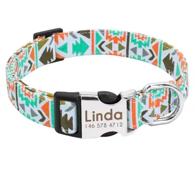Hundehalsband Gipsy Mit Namen Telefonnummer Personalisiert Wunsch Gravur Nylon – neu – Sonstiges – überwiegend weiß