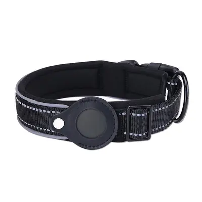 Hundehalsband Airtag Apple Finder Halsband Hunde Katzenhalsband Schwarz Leder