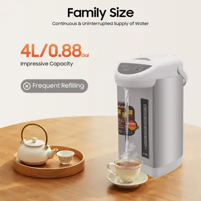 4L Thermopot Heißwasserspender Wasserspender Edelstahl Thermoskanne Dispender – neu – Fitness & Kraftsport – überwiegend…