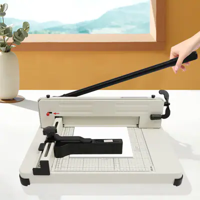 A4-Guillotine-Papierschneider Papierschneidemaschine Schnittbreite 31.5cm – neu – Fitness & Kraftsport – überwiegend weiß…