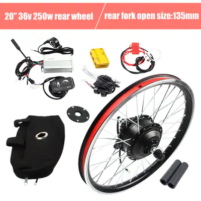 20 Zoll Hinterrad Elektro Fahrrad Motor Kit E Bike Nabe Umbausatz LED-Kit 36V – neu – Fitness & Kraftsport – überwiegend…