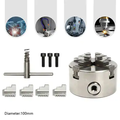4 Backenfutter 80/100/125mm Vierbackenfutter Drehbankfutter Drehbank Chuck DHL – neu – Fitness & Kraftsport – überwiegend…