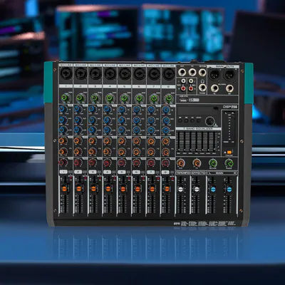 8-Kanal-Audio-Mischpult Professionelles Bluetooth Audio Mixer Audio-Mischpult – neu – Fitness & Kraftsport – überwiegend…