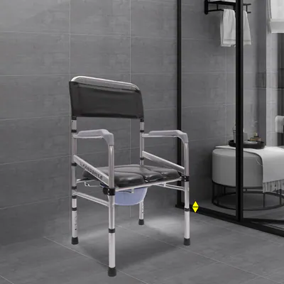 Toilettenstuhl Nachttisch-Sicherheitstoilette Kommode Stuhl Toilettenstuhl 175kg – neu – Fitness & Kraftsport – überwiegend…