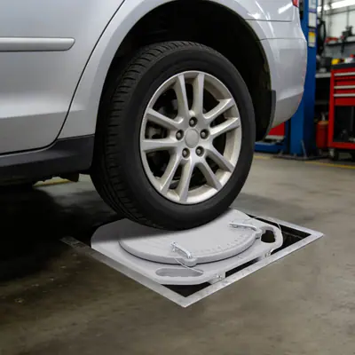 2Pcs 3t Radausrichtungsplatten Kfz Hebebühne Achsvermessungsgerät mit Zubehör – neu – Autos – überwiegend schwarz – Foto 1…