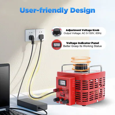 Variabler Transformator Spannungstransformator 3000VA Stelltransformator Rot – neu – Fitness & Kraftsport – Foto 1 von 5