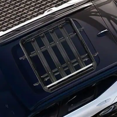 Schwarz Dachkorb Auto Dachträger Dach Gepäckträger Universal Gepäckkorb Metall – neu – Autos – Foto 1 von 5