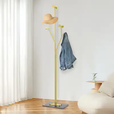 Freistehend Garderobenständer 175 cm Kleiderständer Gold Kleiderstange Ständer – neu – Möbel – Foto 1 von 5