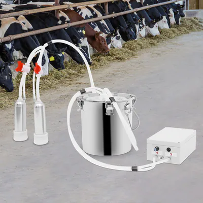 Elektrisch Melkmaschine 15L/Min Edelstahl Pulsation Melkmaschine für Kühe&Ziegen – neu – Fitness & Kraftsport – überwiegend…