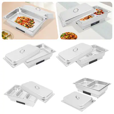 9L Elektrisches Chafing Dish Buffet Set, Speisewärmer Warmhaltebehälter 600W – neu – Fitness & Kraftsport – überwiegend…