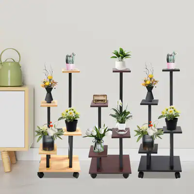 5 Ebenen Pflanzenständer Blumenständer Blumenregal Blumentreppe Pflanzenregal – neu – Dekoration – überwiegend beige – Foto…