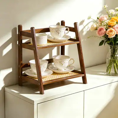 Two-tier Kitchen Storage Rack, Storage Rack, Spice Storage Rack – neu – Möbel – überwiegend weiß – Foto 1 von 5