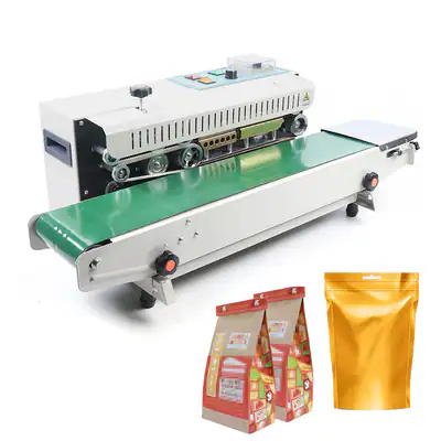 FR-900 Automatische Versiegelungsmaschine Plastiktüte Siegelmaschine Band Sealer – neu – Fitness & Kraftsport – überwiegend…