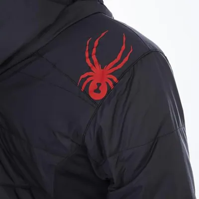 SPYDER MEN'S FORCE INSULATED ANORAK SKIJACKE WINDBREAKER - GR: MEN L - SCHWARZ – neu – Herrenmode – Foto 1 von 5