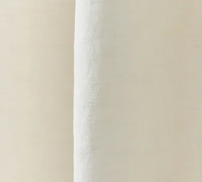 OEKO TEX SCHMIRGEL LEINEN VERDUNKELUNGSVORHANG 50" B X 84" L - ELFENBEIN – neu – Möbel – überwiegend silber – Foto 1 von 3