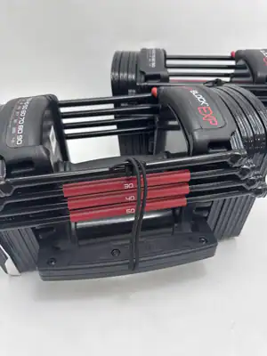POWERBLOCK EXP VERSTELLBARE HANTELN, PAARWEISE VERKAUFT, - SCHWARZ/ROT (NUR 1 – neu – Sonstiges – Foto 1 von 5