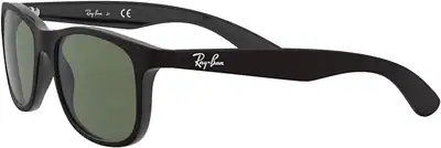 Ray-Ban Junior RJ9062S eckige Kindersonnenbrille grüne Gläser mattschwarzes – gebraucht, gut – Sonstiges – Foto 1 von 5