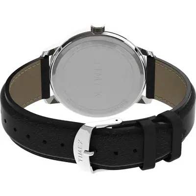 TIMEX HERREN EASY READER BOLD 43MM UHR - SILBERFARBENES GEHÄUSE WEISSES – gebraucht, gut – Uhren & Schmuck – Foto 1 von 3