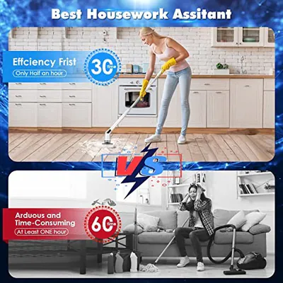 GOFOIT Elektrischer Spin Scrubber, 360 Kabellose Dusche Boden Power Badezimmer – neu – Möbel – überwiegend beige – Foto 1…