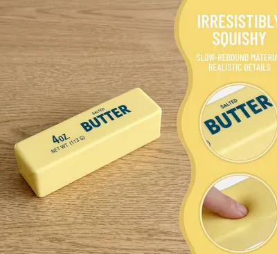 FEIYBA 12-TEILIGES REALISTISCHES BUTTERSTAB-SPIELZEUG-SET, LANGSAM – neu – Sonstiges – überwiegend gelb – Foto 1 von 5