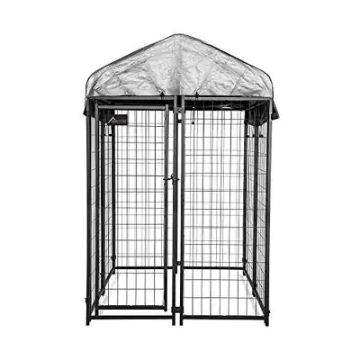 OLYMPIA TOOLS 6X4X4 HUNDEHÜTTE - KLEINE OUTDOOR HUNDEHÜTTE SET MIT UV - SCHWARZ – gebraucht, gut – Sonstiges – Foto 1 von 5