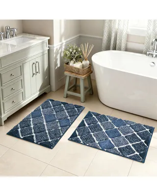 KONA COLLECTION SCHWERER PLÜSCH MIKROFASER BADETEPPICH MIT RUTSCHFESTEM - – neu – Möbel – überwiegend weiß – Foto 1 von 3