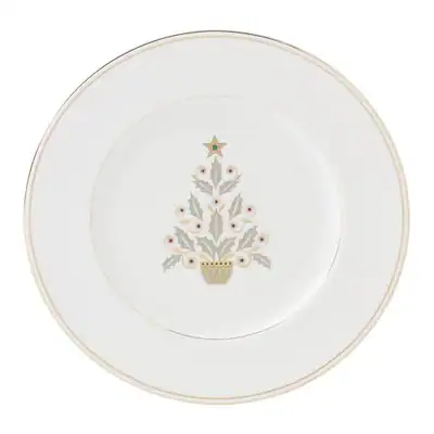 LENOX FEDERAL GOLD BAUM AKZENT TELLER, SERVICE FÜR 4, WEIHNACHTSGESCHIRR, - – neu – Sonstiges – Foto 1 von 5