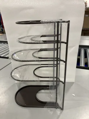 CUISINEL SMART DESIGN STRAPAZIERFÄHIG 5-STUFIGES PFANNENREGAL AUFBEWAHRUNG – neu – Möbel – überwiegend silber – Foto 1 von 5