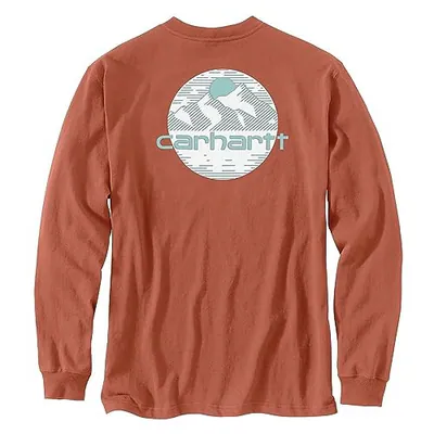 Carhartt Relaxed Fit Heavyweight Long Sleeve Pocket - Hemd Terracotta XL (Reg) – neu – Herrenmode – überwiegend weiß